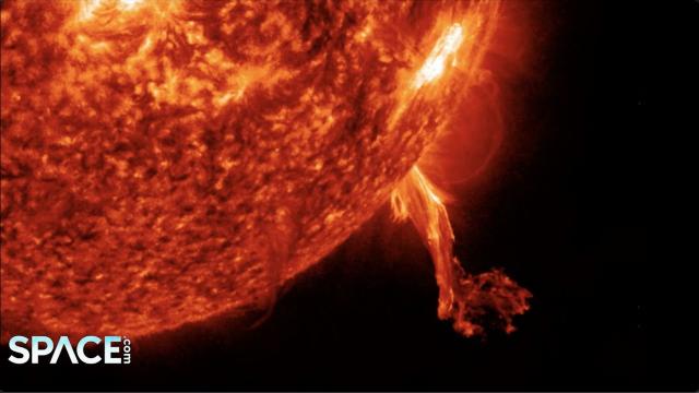 Sun blasts pair of strong flares, spits plasma