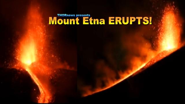 Mount Etna Erupts! and Star, Planet or UFO? - VOLCANO UPDATE