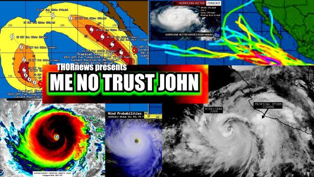 S California Coast! I don't Trust 2x Cannibal Hurricane John & Hector looks Stronger than forecast