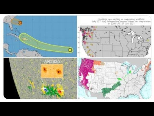 Two Systems to Watch! Heatwave Shatters Record & will be Stronger Tomorrow & More Rain & Floods