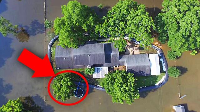 Texas Man Has The Last Laugh As He Outsmarts Mother Nature And Saves His Home From A Massive Flood