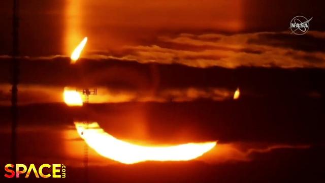 See the Solar Eclipse through clouds in these amazing time-lapsed views