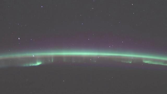 Beautiful aurora pics from space beamed down for St. Patrick's Day