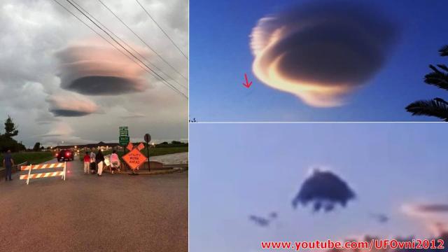 Spectacular UFO Lenticular Cloud over Texas