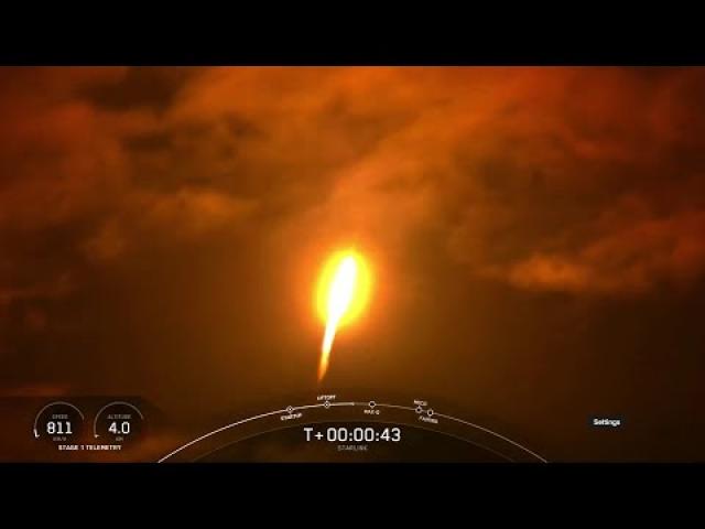 SpaceX launches 54 Starlink satellites from Florida, nails landing at sea