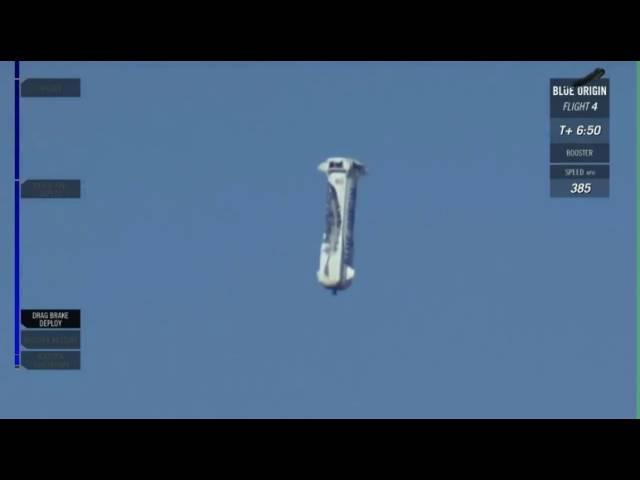 Touchdown! Blue Origin Rocket Lands After Launching Capsule | Video