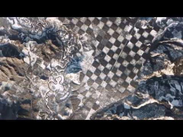 Giant Checkerboard Pattern Seen from Space