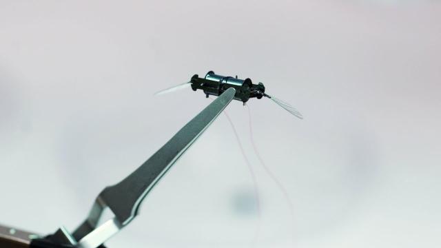 Giving bug-like, flying robots a boost