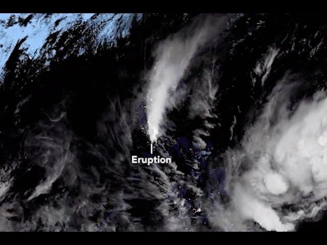 Taal Volcano Eruption Seen From Space