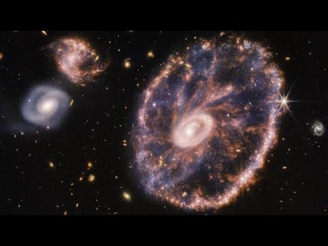 Webb Showcases the Cartwheel Galaxy (NIRCam and MIRI Composite Image)