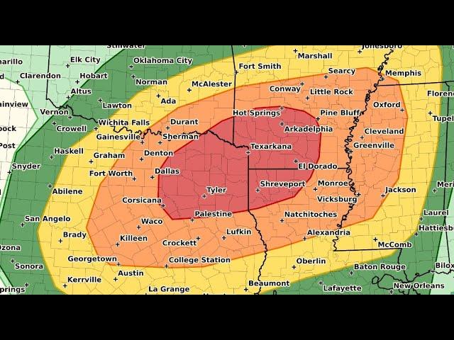 RED ALERT! Red Bean of DANGER over Dallas & NE Texas & Arkansas & Louisiana! & Asteroid hits Moon.