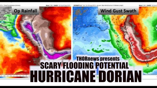 Slow Cat 4 Hurricane Dorian has DEADLY flooding potential for Florida & SE coast