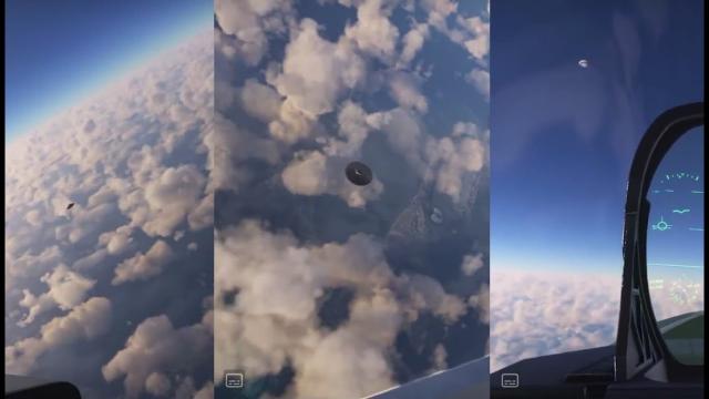Leaked - Clear video of Fighter Jet encountering a UFO over Alaska