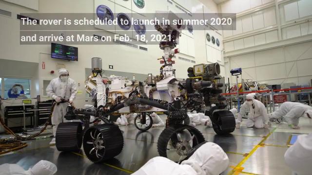 NASA's Mars 2020 Rover Takes First Test Drive