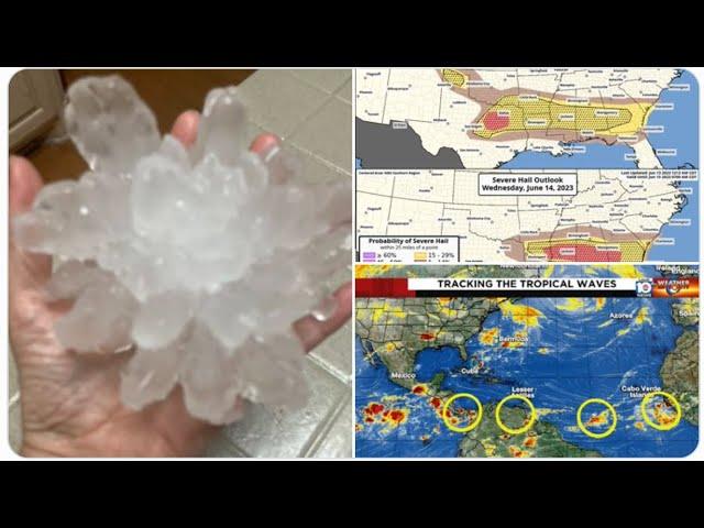 Red Alert! HAILMAGGEDON continues for Texas today & South East USA tomorrow!