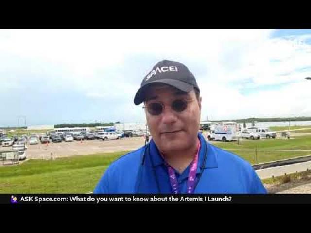 Artemis 1 launch preview with Space.com's Tariq Malik at NASA's Kennedy Space Center