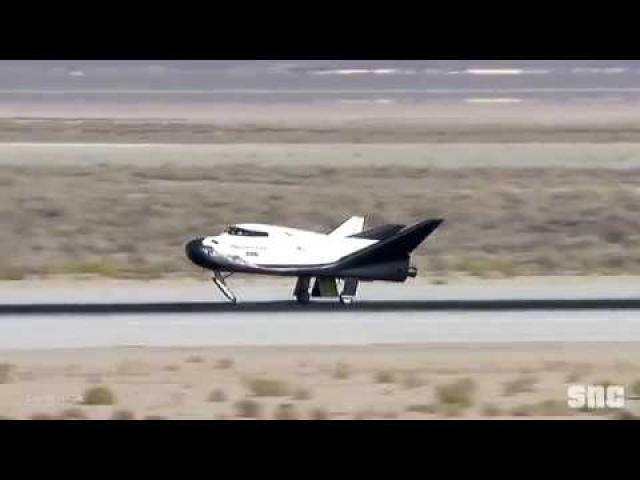 Dream Chaser Space Plane Lands After Successful Free Flight Test