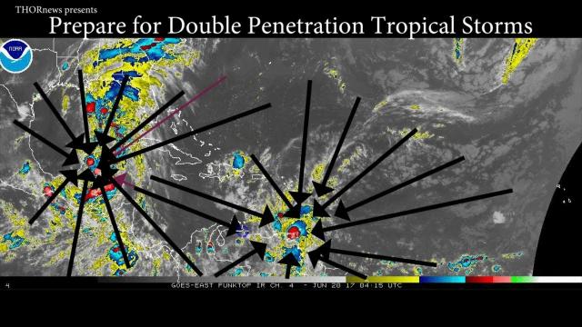 PREPARE! Gulf Coast USA might get Double Penetrated by Tropical Storms