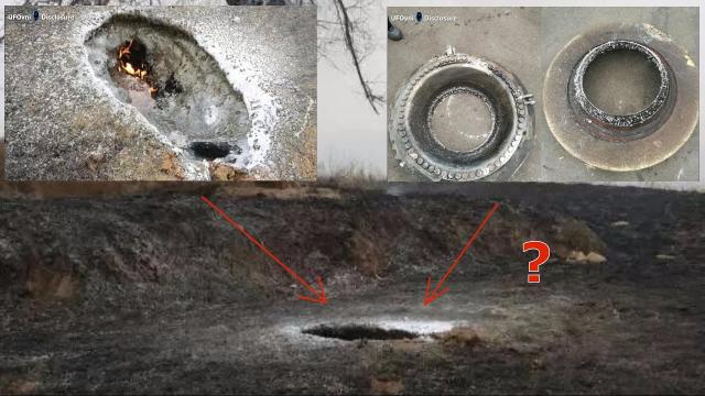 Did UFO crash to Earth? Metal parts found after falling object leaves burning crater