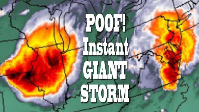 POOF! Instant Giant Storm! Look out Below!