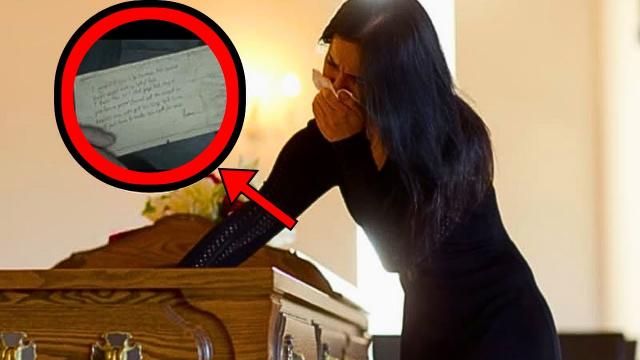 At Husband's Funeral, Wife Finds A Note In His Casket That Reads, It's Not What It Seems