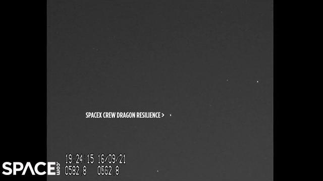 SpaceX Inspiration4 Crew Dragon seen in night sky over Netherlands
