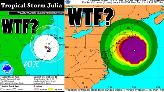 Tropical Storm Julia. She's a Super Freak Frankenstein.