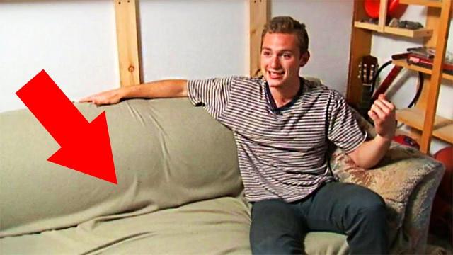 Man Buys $20 Used Couch, Sees What’s Inside And Drops To His Knees