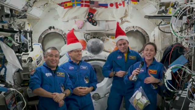 Happy Holidays! Astronauts in space share favorite traditions