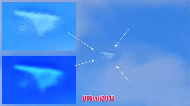 UFO Sighting: Triangular UFO Appears In The Sky Over Kaliningrad, Russia, Feb 6, 2021 (video)