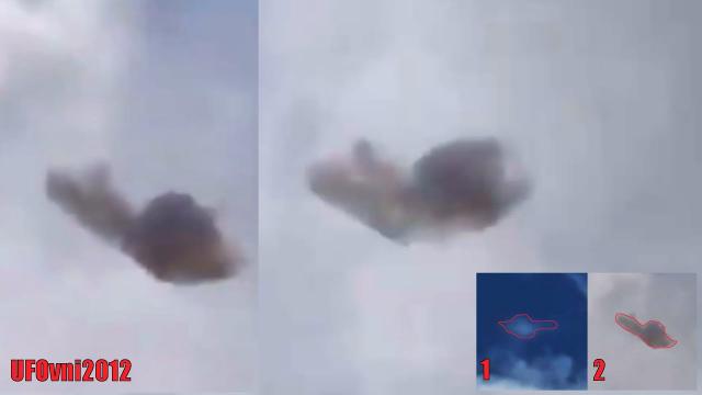 Bizarre UFO as "Mystery Craft" Moves Through Clouds Above South Carolina