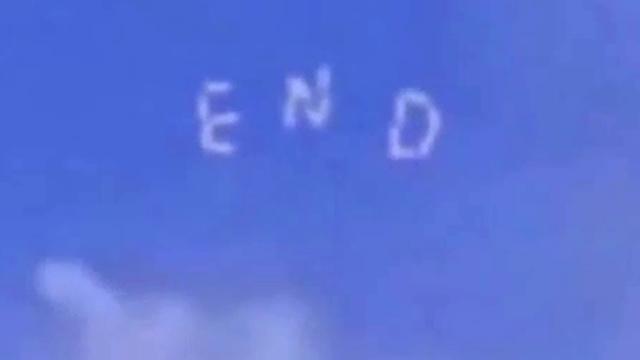UFO wrote "END" in the sky. Is this the end of the world? Top Secret UFO Videos