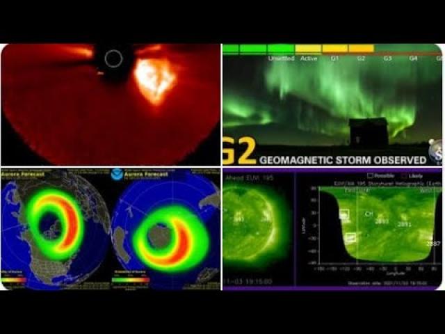 Geomagnetic Storm hitting Earth! STRONG Solar Cycle 25! Near Earth Asteroids! and a Fireball!
