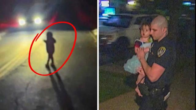 Officer Sees Girl Wandering At Night, Then They See Her Face