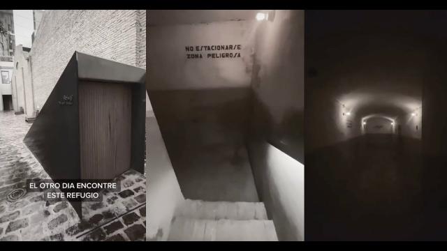 'Time traveler' films bomb shelter from '2027' after claiming to be last man alive