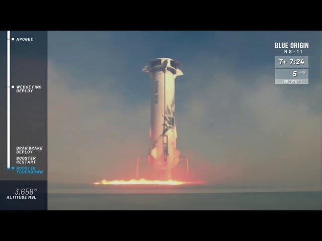 Touchdowns! Blue Origin's New Shepard Rocket and Capsule Land