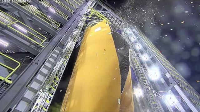 Boom! NASA Megarocket's Test Article Tank Ruptures