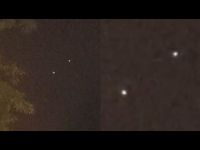 Are These Two Chasing UFOs? Incredible UFOs Sighted Moving Out Of Way over Fayetteville in Arkansas