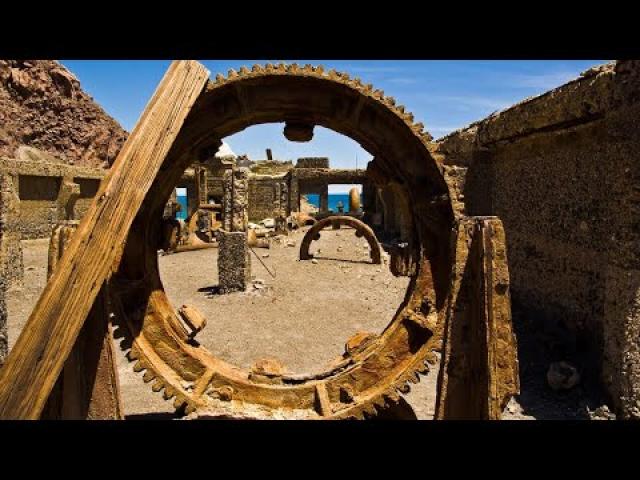 Abandoned ruins of a Stargate in White Island New Zealand