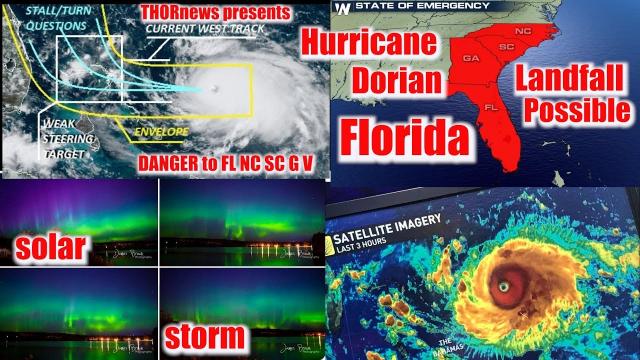 a Category 4 Hurricane Dorian could Hit Florida & strafe up SE Coast