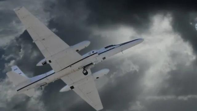 Check out NASA’s ER-2 aircraft that studies thunderstorms at high altitudes