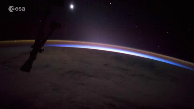 Moon, Venus and Sun Rise in New Space Station Video