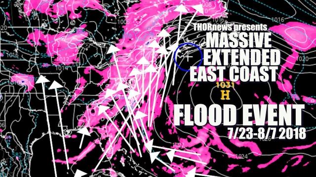 DANGER! Massive Flooding for Atlantic East Coast USA over next 2 Weeks!