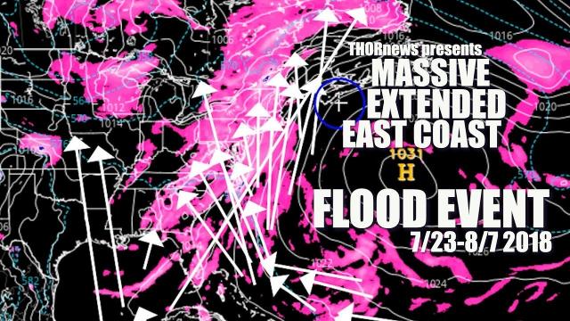 DANGER! Massive Flooding for Atlantic East Coast USA over next 2 Weeks!
