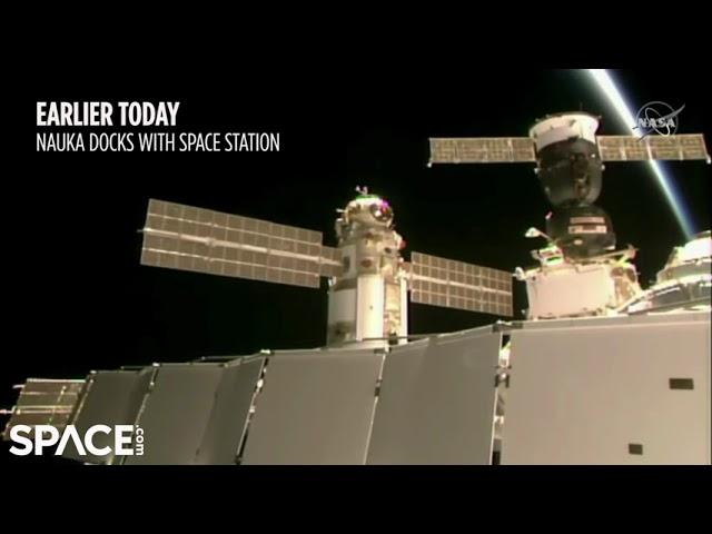 Nauka unexpectedly fires thrusters after docking, tilts space station -  NASA explains