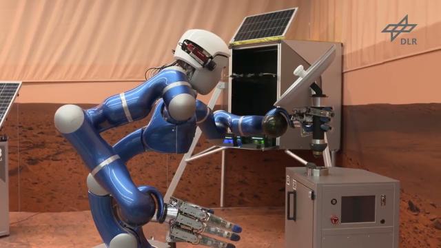 Astronaut controls humanoid robot from International Space Station