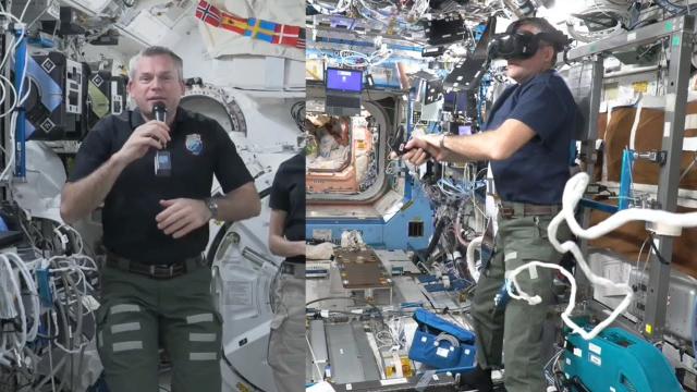 Using a VR headset on space station - Astronaut describes experience