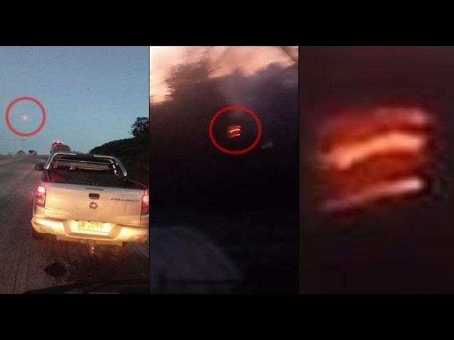 Flaming object drops from sky and crashes in Dalcahue, Chile and it looks like it wasn't natural