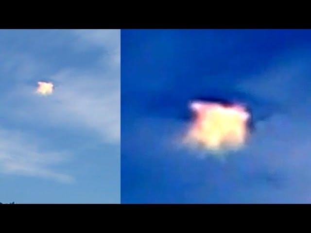 UFO Sightings [WORMHOLE] Over California! UFO Aftermath Captured? Enhanced Video 2015