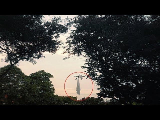 huge UFO was sighted from far. Near the French capital  !!! July 2018